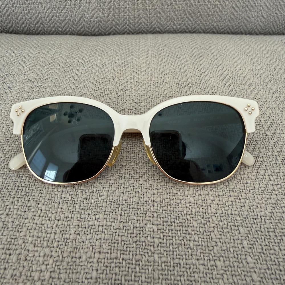 Chloe Cream and Gold Kids Sunglasses